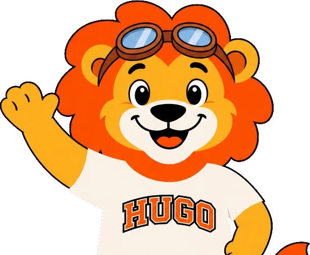 hugo winkt