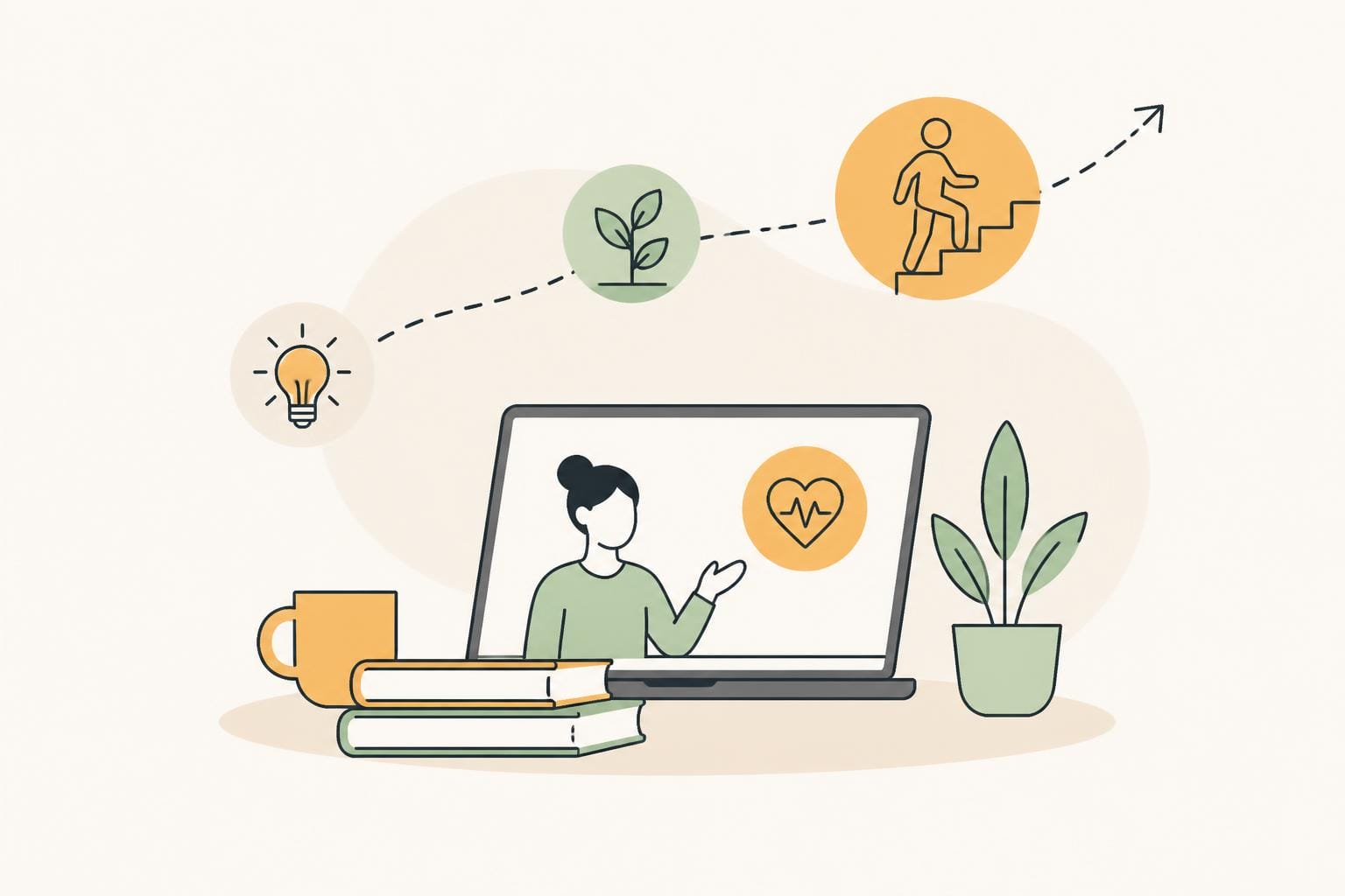 Illustration zum Beitrag: Online-Lernen