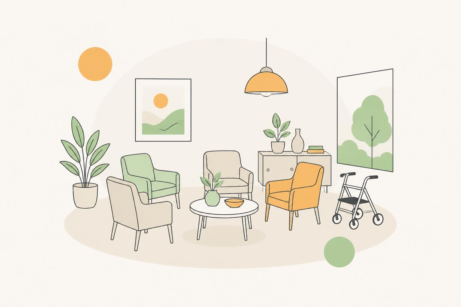 Illustration zum Beitrag: Milieutherapie in der stationären Pflege