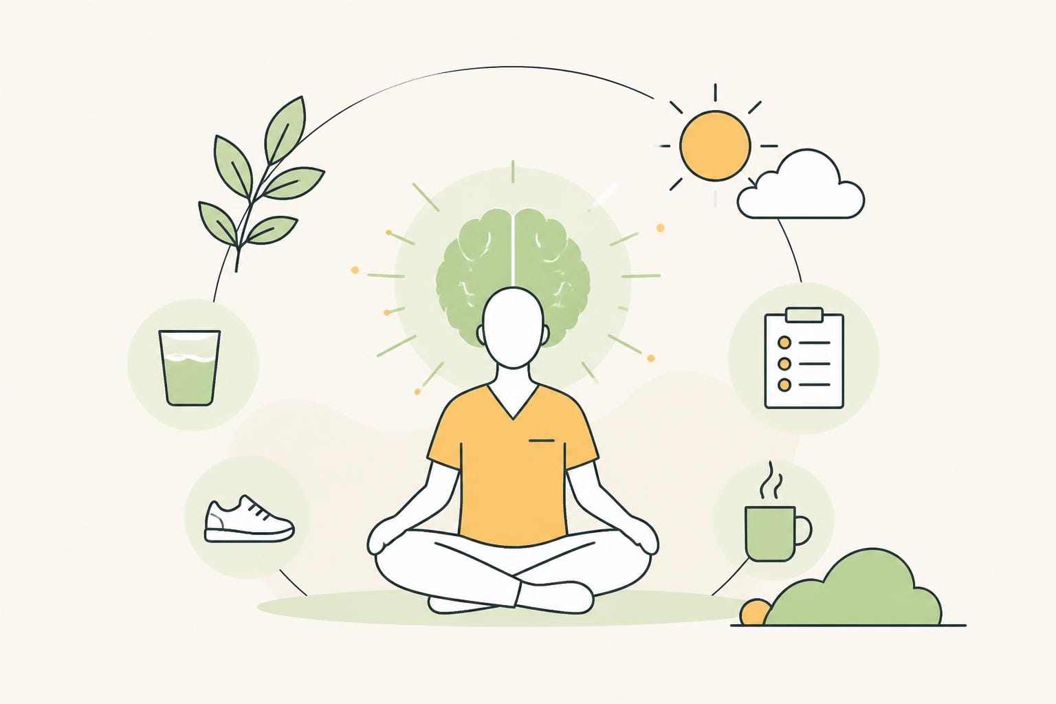 Illustration zum Beitrag: Wie beeinflusse ich meine Konzentration positiv?