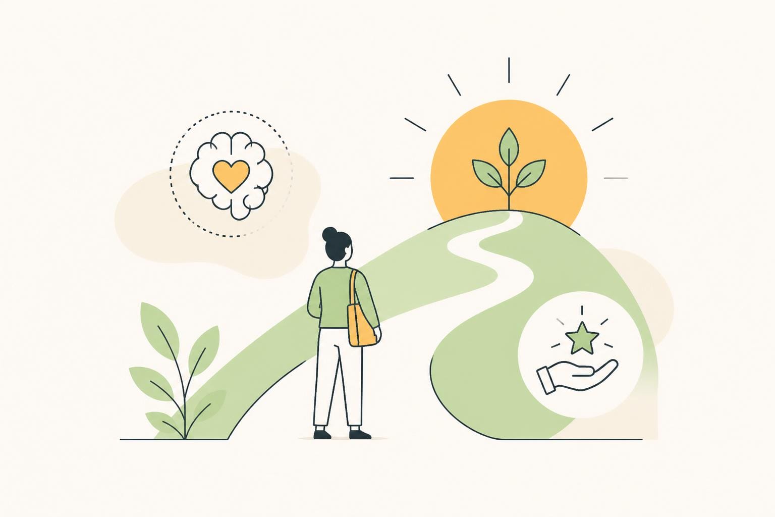 Illustration zum Beitrag: Mindset für den Start in einen Fernlehrgang – Blogreihe