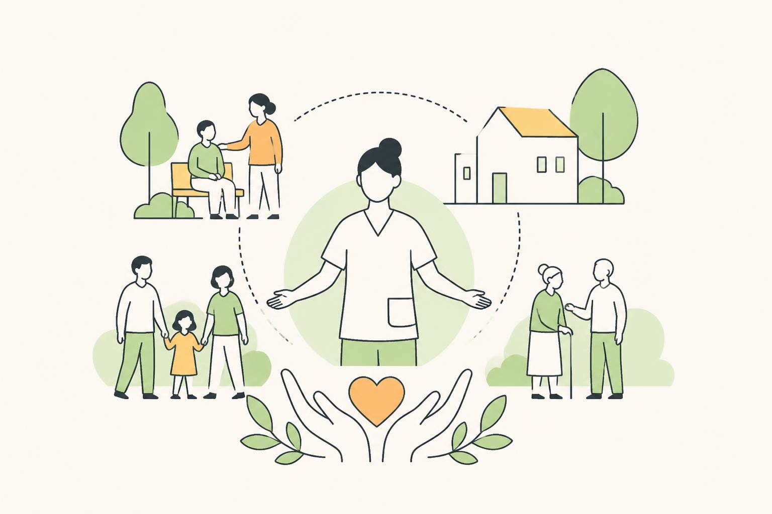 Illustration zum Beitrag: Community Health Nursing – was ist das?