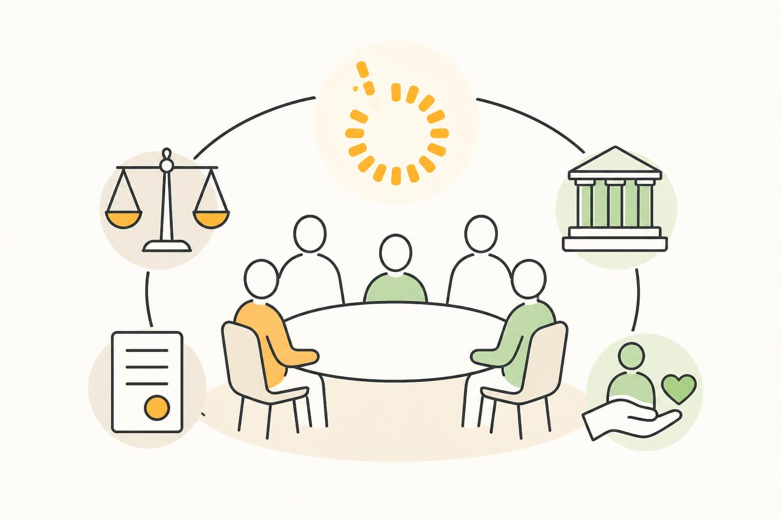 Illustration zum Beitrag: Pflege fragt: Was ist der Gemeinsame Bundesausschuss (G-BA)?