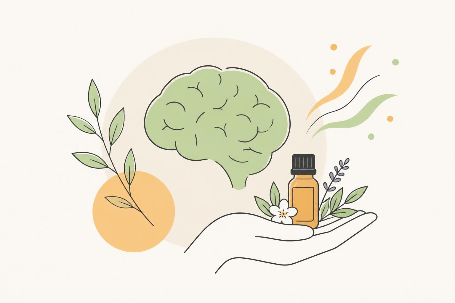 Illustration zum Beitrag: Anwendung von Aromatherapie im Bereich der Psyche