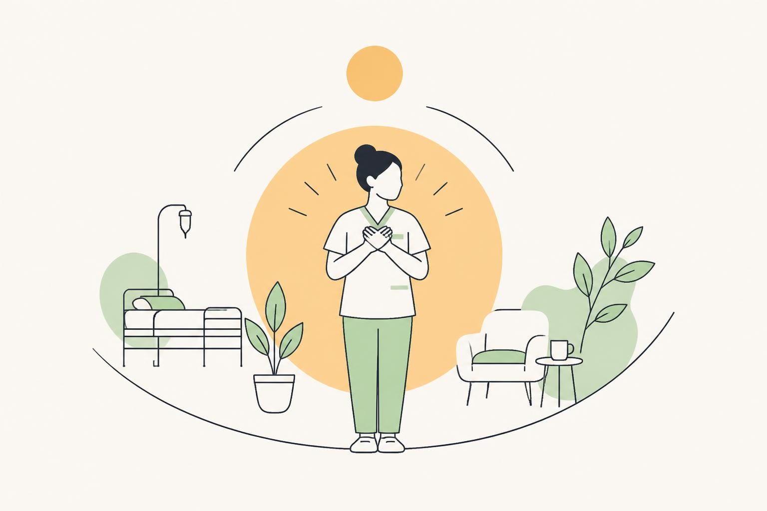 Illustration zum Beitrag: Achtsamkeit als Haltung