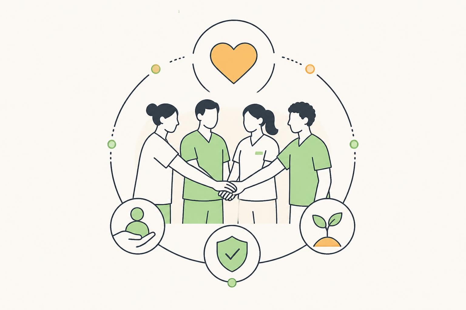 Illustration zum Beitrag: Was macht gute Teamarbeit aus?