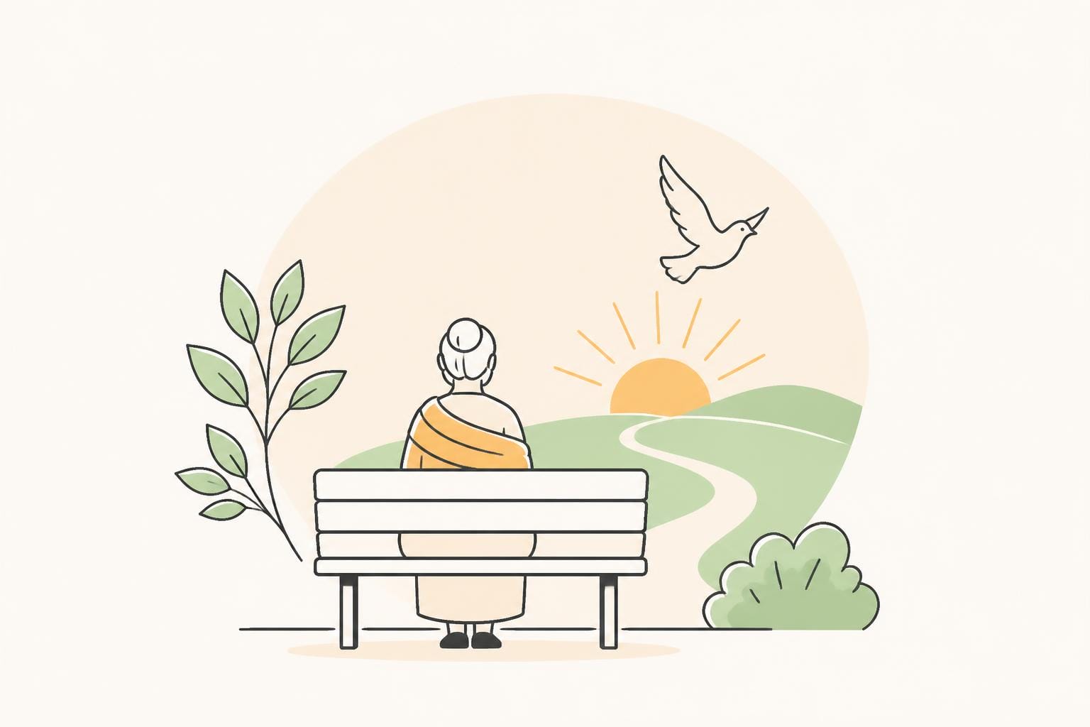 Illustration zum Beitrag: Glaube im Alter