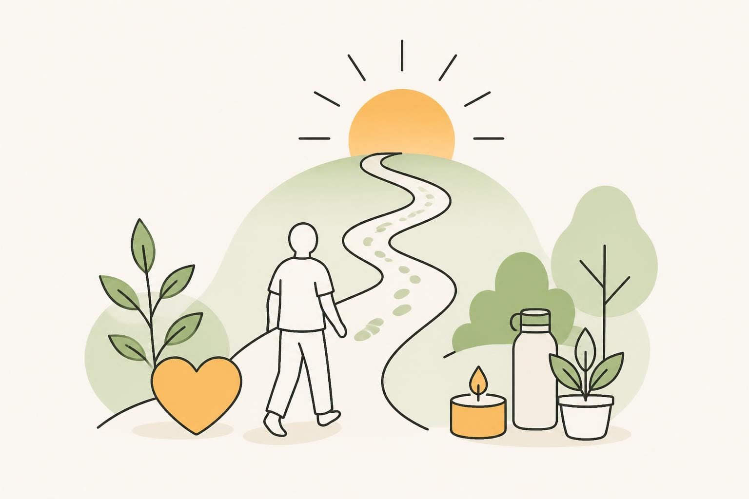 Illustration zum Beitrag: Der Weg zur Resilienz: Wie man eine positive Einstellung und Selbstwirksamkeit aufbauen kann