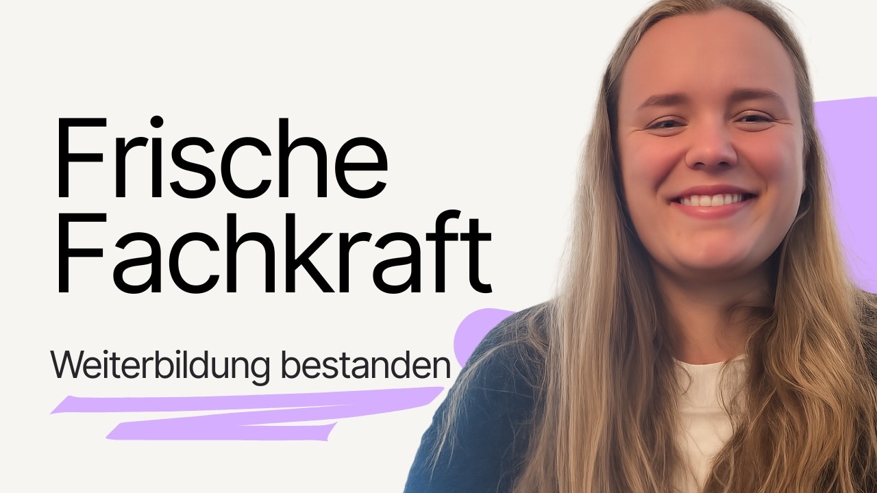 Videovorschau: Wie meine Weiterbildung mich in der Pflege stärkt, trotz vollem Alltag