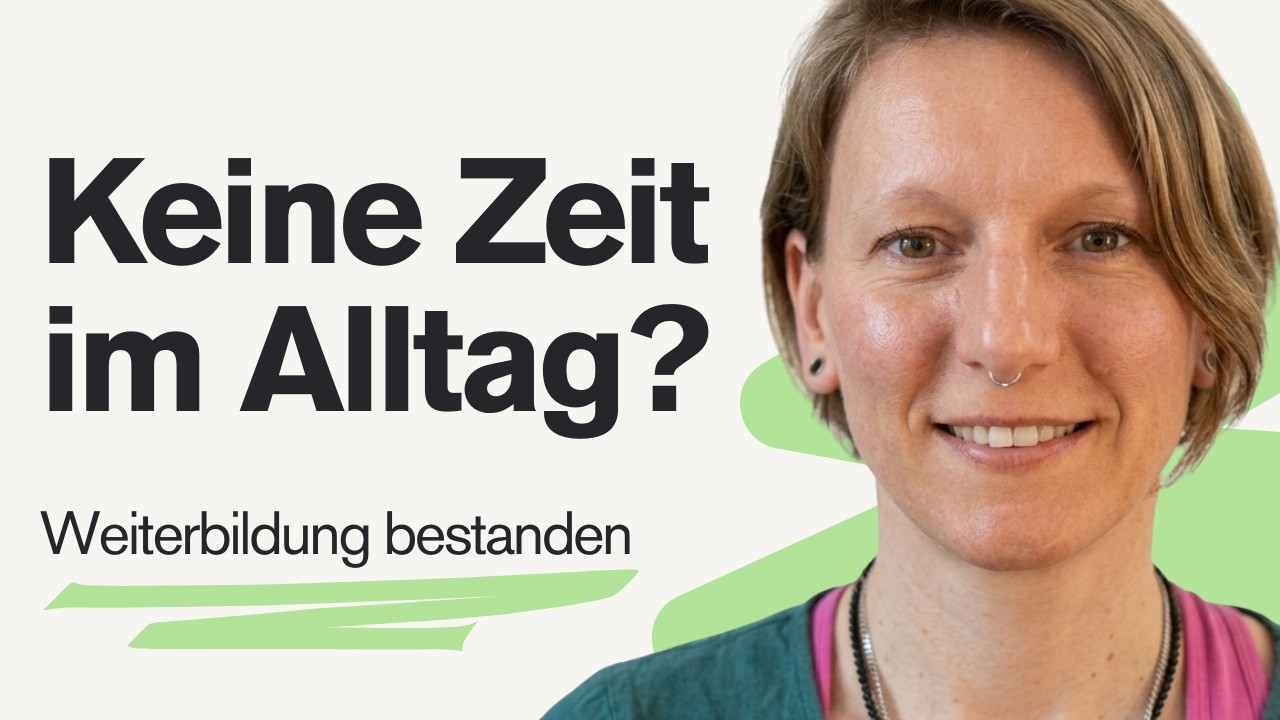 Videovorschau: Pflege Weiterbildung trotz Job und Kind, wie mir 1 Stunde täglich gereicht hat